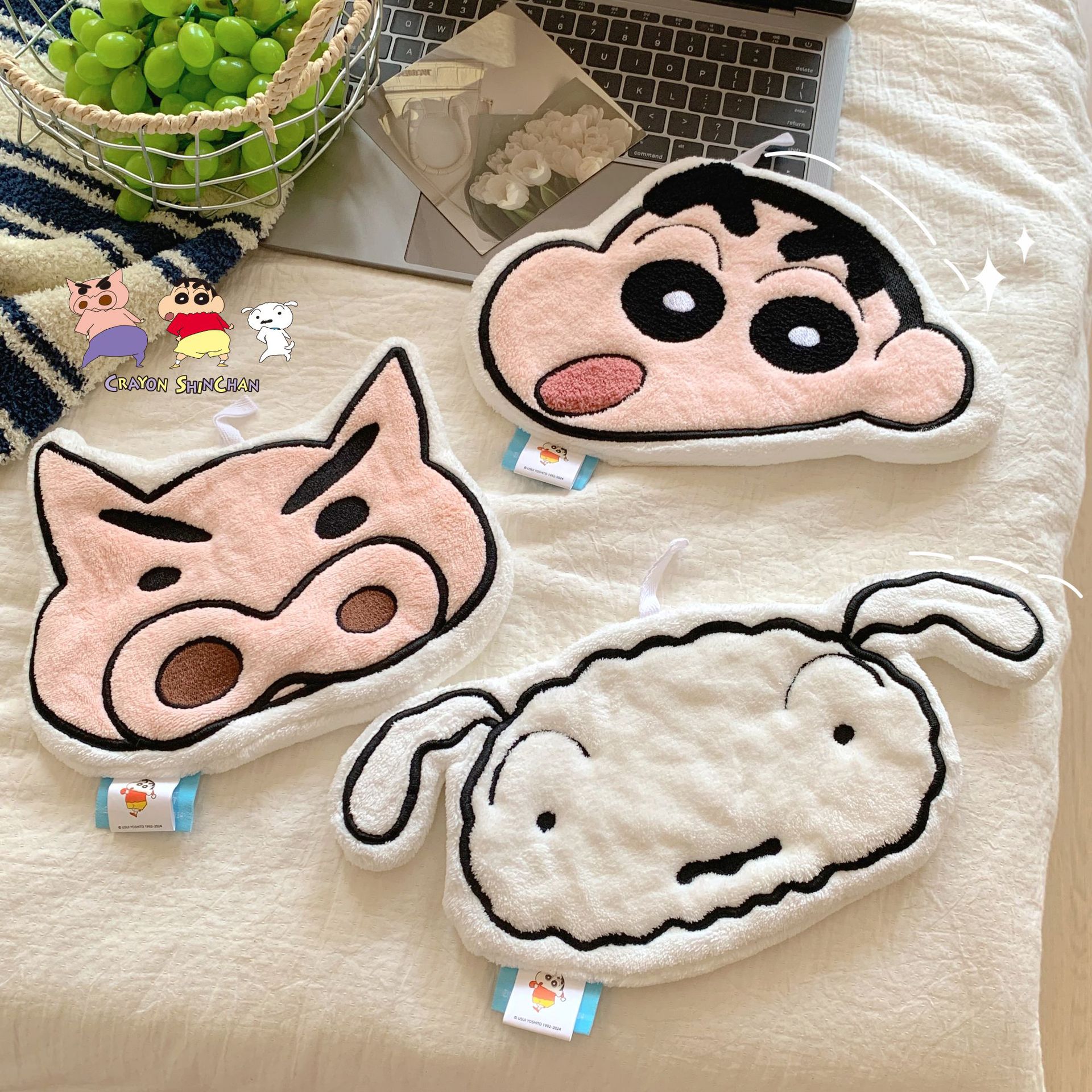 蜡笔小新正版授权擦手巾珊瑚绒比