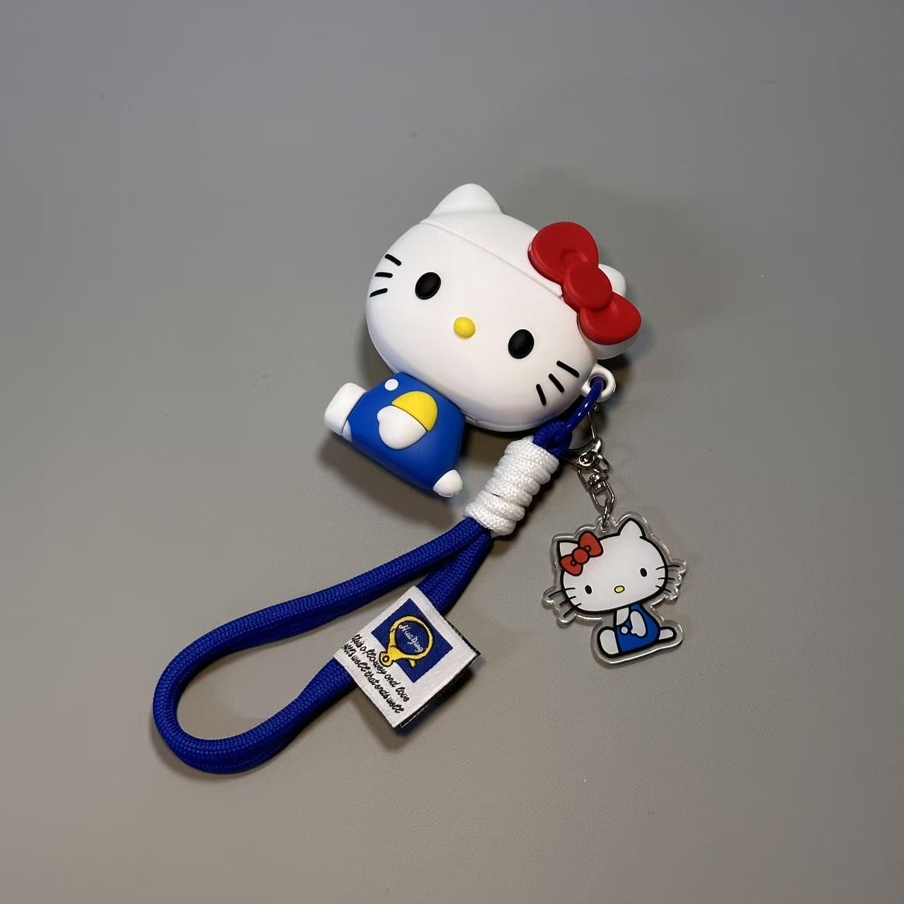 可爱坐姿kitty猫带防尘塞适用苹果AirPods4代蓝牙耳机套AirPodspro3代个性AirPods1/2硅胶AirPodspro2防摔