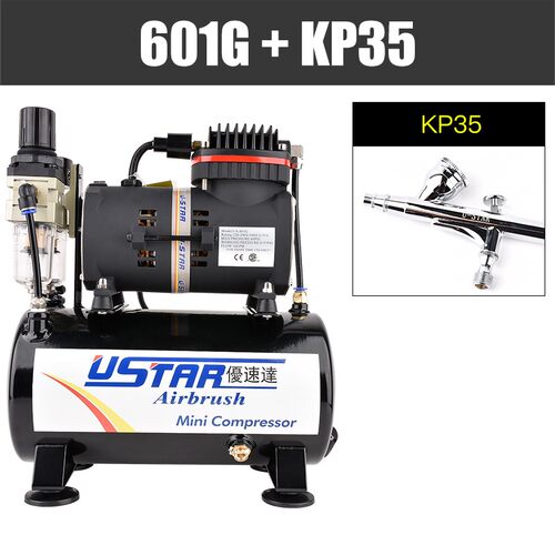优速达Ustar U-601G 602G模型上色喷漆气泵带储气罐送喷笔上色套