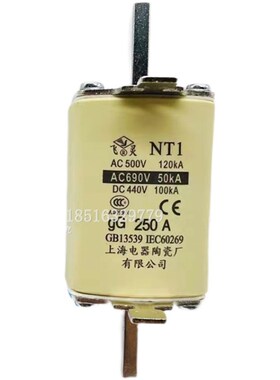 飞灵NT1陶瓷保险丝管AC690VDC440V熔断体125A160A200A250A新现货