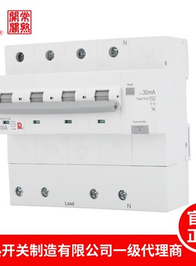 常熟开关厂CH3LH-125小型漏电断路器2P4P总闸80A100A125A大功率