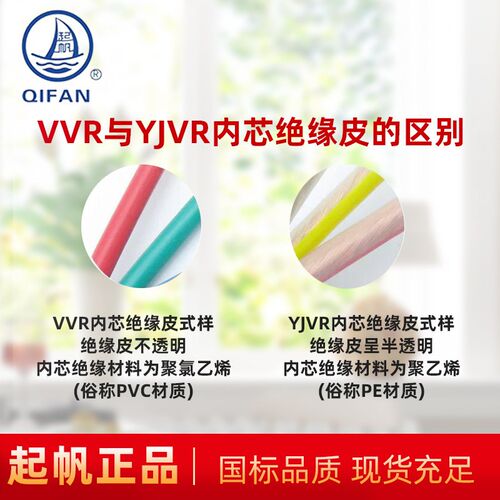 起帆YJVR 4芯(3+1)软电缆 * 2.5 4 6 10 16 70平方阻燃ZC-YJVR