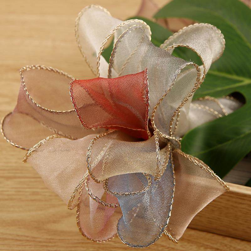 金边波浪烤边纱带 发饰蝴蝶结diy材料服装花束包装鱼尾纱丝带,纺织面料/辅料/配套,织带/丝带/缎带,淘宝优惠券,粉丝福利购,淘宝优惠卷