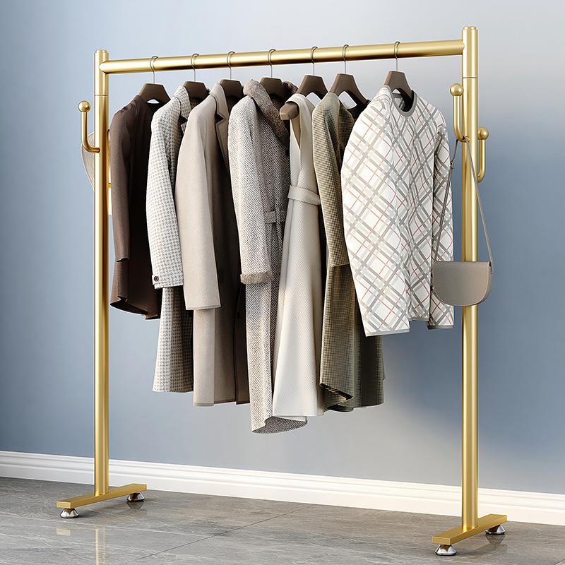 晾衣架落地折叠卧室内晒被子凉衣架出租房家用收纳挂衣架子