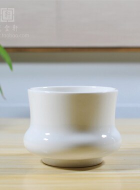 热销德化白d瓷陶瓷香炉家居供奉插香线香佛堂茶会所竹节香炉佛堂