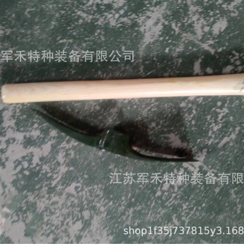 热销工兵镐 防j汛抗洪救灾铁镐 木柄小军镐 单兵镐头