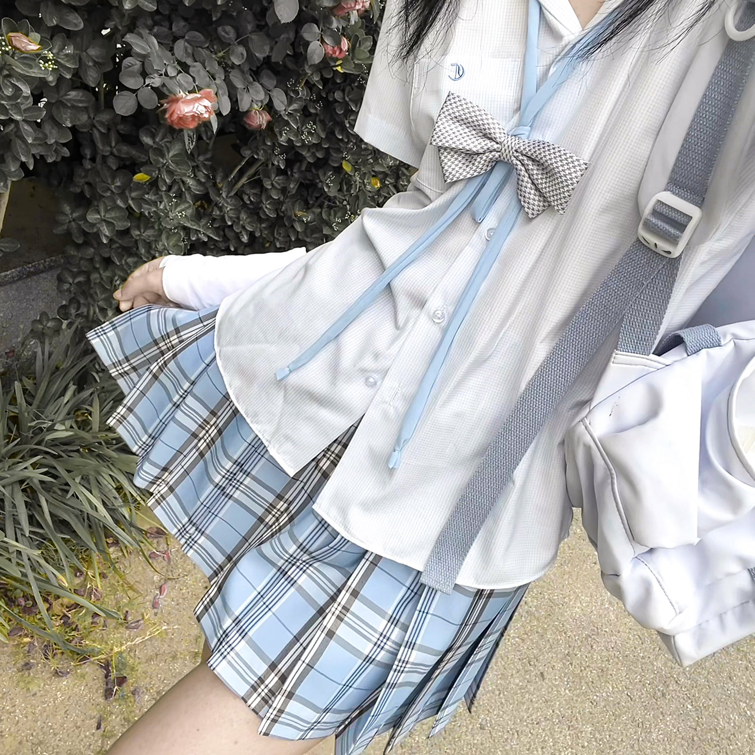 学院风百褶裙A字裙JK格裙图片