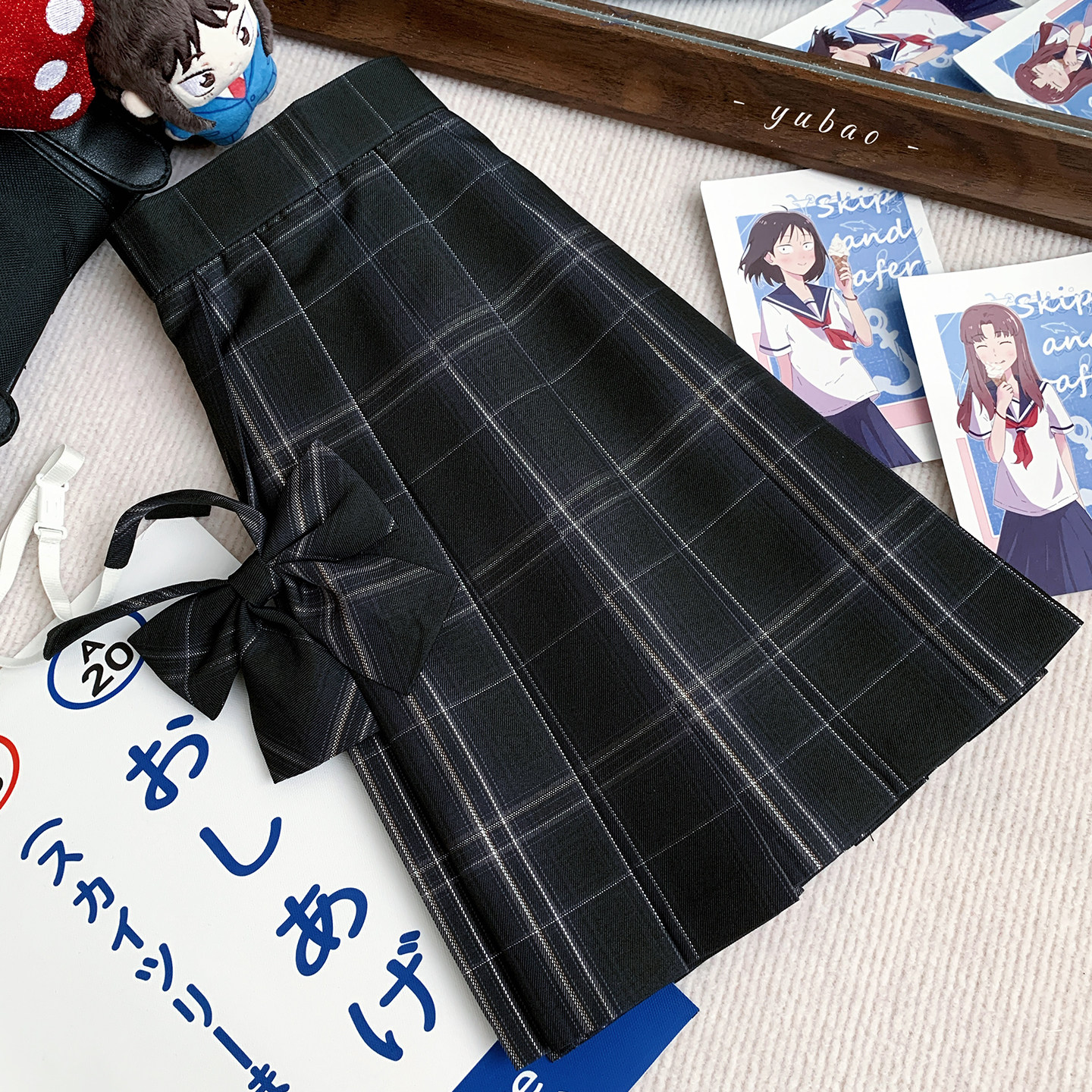 深色学院风jk制服格裙图片