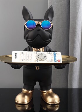 极速Metal Tray Dog Statue Decozration,Animal Figurine,Home D