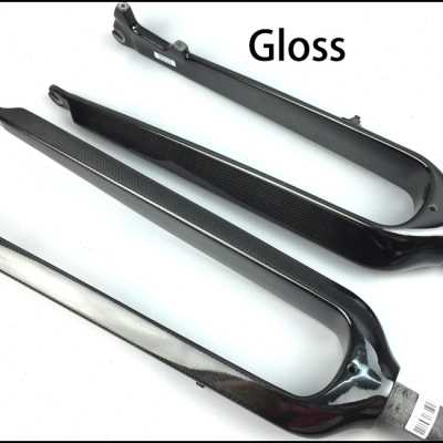 极速全碳纤维山地车前叉2860mm 自行车碟刹避震硬叉26 2X75 29寸