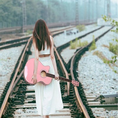 极速日本GHF史k密斯40寸41寸民谣木吉他电箱初学者新手吉他入门学