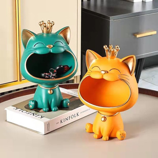 Cat Lucky resin Decoration Sculpture Table StatueB 极速2023