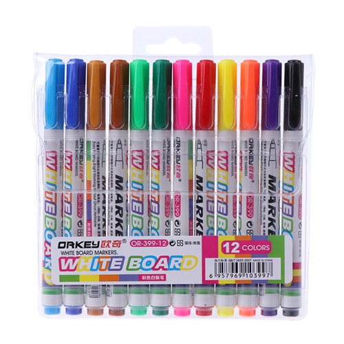 新品12aPcs New 12 Colors White Board Maker Pen Whiteboard Ma
