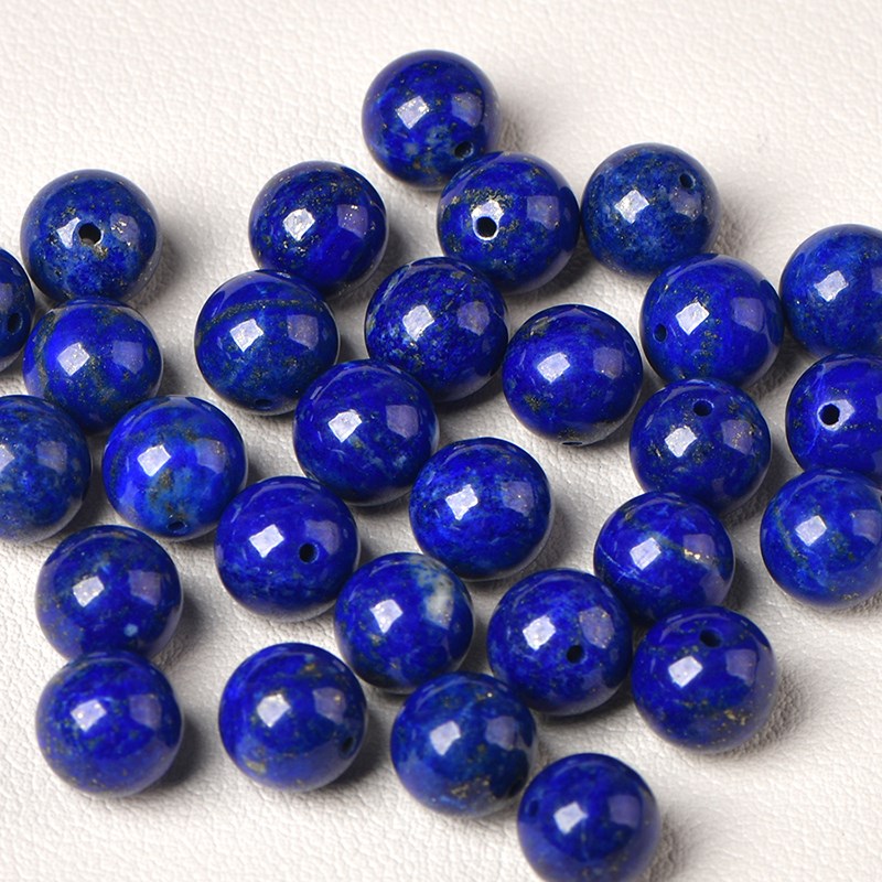 极速阿富汗5A天然原矿帝王蓝青金石diyK手工串珠金刚星月菩提饰品
