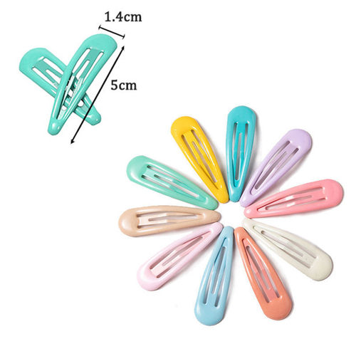 新品3-40Pcs 5cm Snap Hair Clips for HaiJr Clip Pins BB Hairp