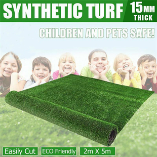 新品2x5m Artificial Synthetic Turf Carpet Plastic GrXeen Pla