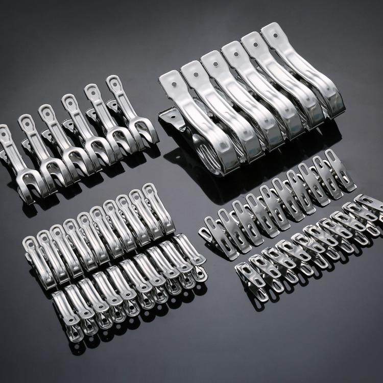 夹子晾衣家用不锈钢被子固定器晒衣服大小夹子裤夹无痕晾晒防风