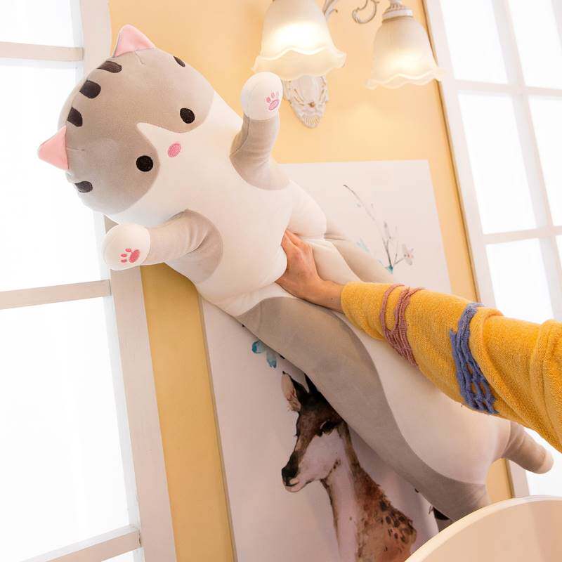 现货速发可爱猫咪抱枕生睡觉夹腿侧睡长条枕头床上靠枕男生款孕妇