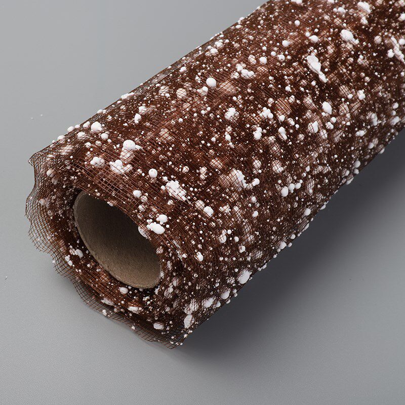现货速发雪点纱网包装材料花束花店花艺用品资材包花纸手工七夕节