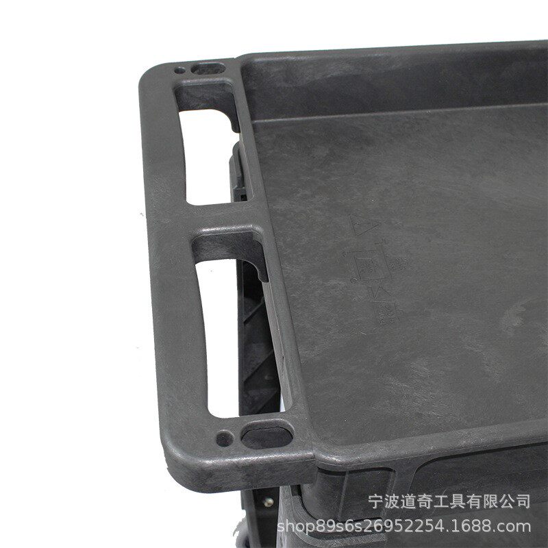 现货速发塑料工具车五金收纳手推车车间移动工作台仓库搬运板车汽