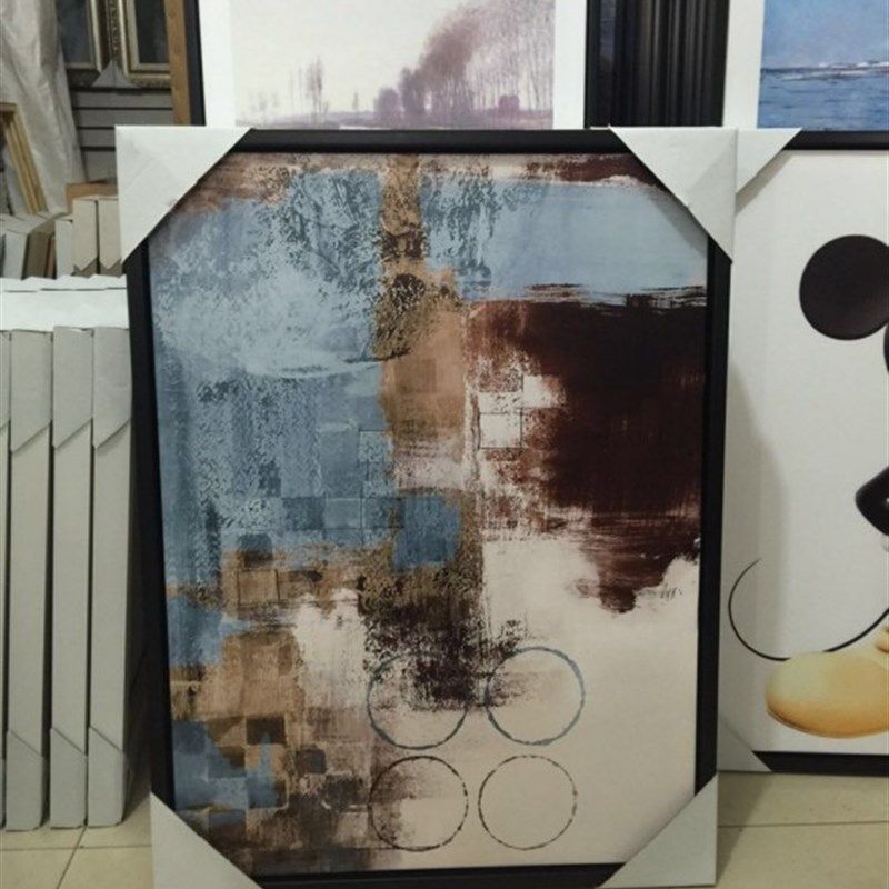 现货速发电表箱挂画成品画有框画实木油画画框 L框防水轻奢个性免