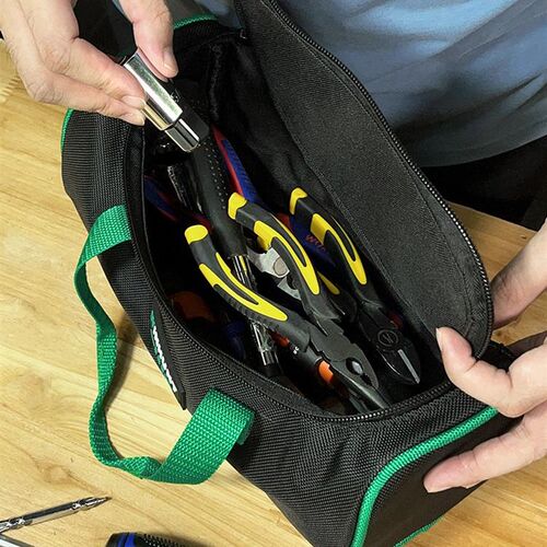 现货速发常胜客电工具包结实耐用帆布加厚木工收纳便携手提多功能