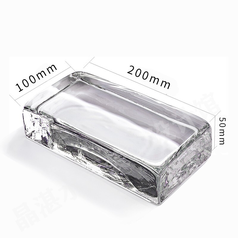 速发玻璃卫透明方形玻璃隔墙气泡砖水纹实心砖室卧生间家背景墙水