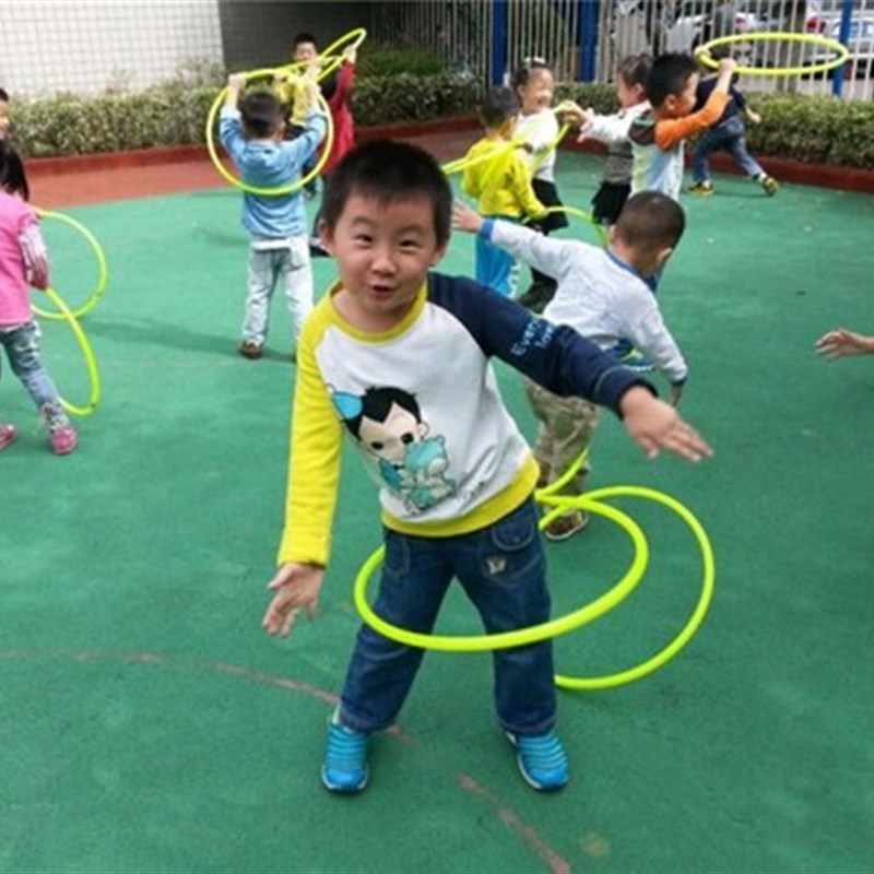 速发幼儿儿儿童呼拉圈硬管呼啦圈园童体操圈幼子玩具亲儿园道具