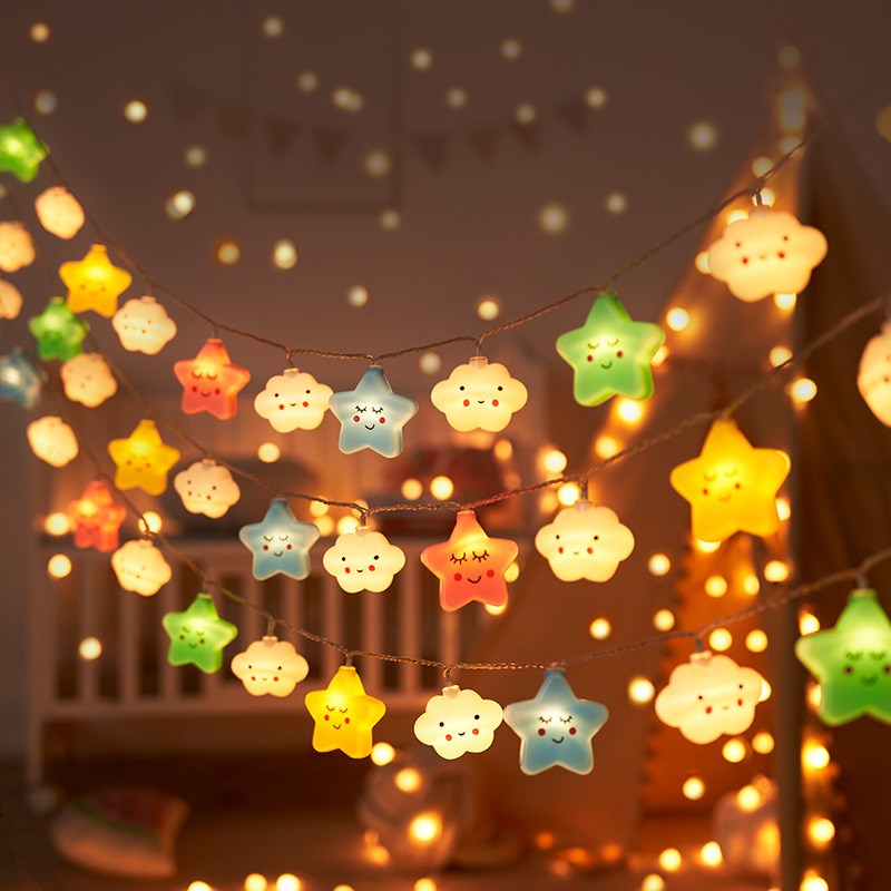 速发户日灯营氛围露满天星天幕帐篷营地装饰生外布置小彩灯闪灯串