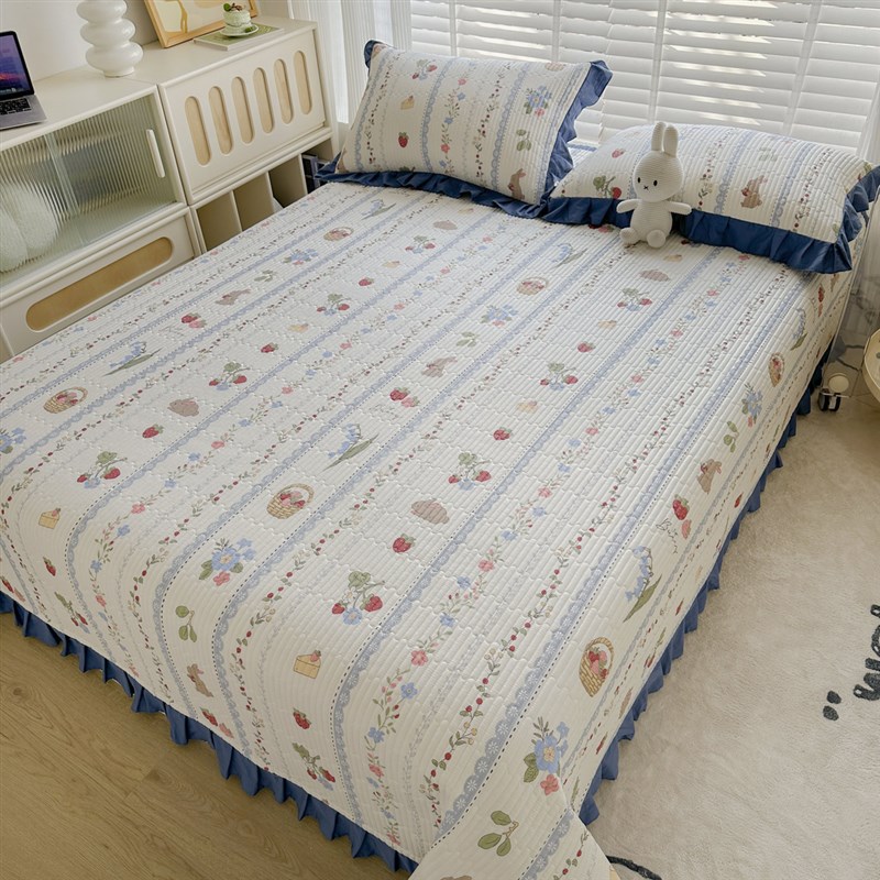 速发【闫老边】可粉福利 大花板  大尺寸床盖 四季宠用