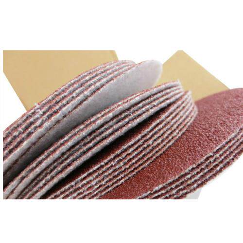 速发包邮4寸植绒砂纸片10纸MM圆盘砂0角磨机砂纸磨片木工金属抛光