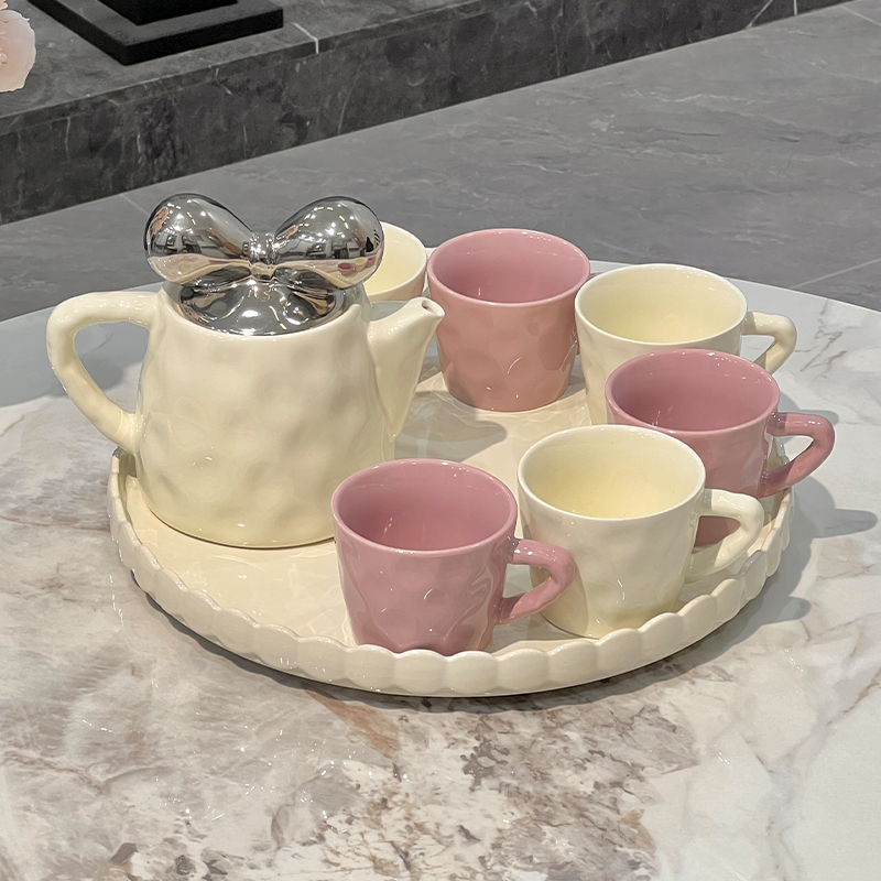 速发轻奢套瓷水喝杯子家用陶装茶杯茶具客厅高档乔迁新居礼盒送人