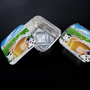 速发125个烘焙包装盒  盒蛋糕铝箔盒 牛乳流心蛋糕乳流芝士起司蛋