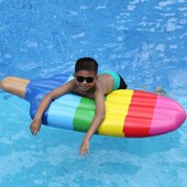 速发pv具 充气冰棍浮排水上儿童充水玩c冰淇淋乌龟动物雪糕戏气床