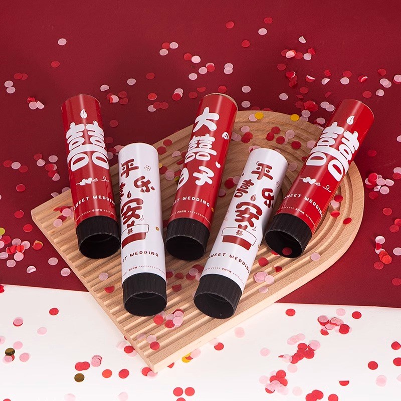 速发婚礼推乐推小礼花炮接亲整蛊道具结婚用品大全婚庆手持花瓣雨