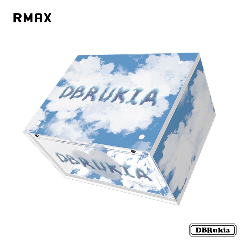 速发RMA墙收纳鞋盒Syk球鞋亚克力透明展示柜鞋X防尘收藏塑料鞋架