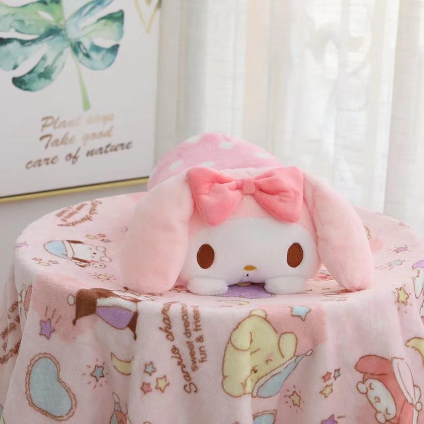 包邮卡通可爱学生午睡小枕头毯子二合一办公室空调毯玩偶抱枕女