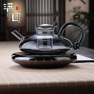 花果茶水果茶加热煮茶壶器高档欧式 北欧轻奢风玻璃下午茶茶具套装