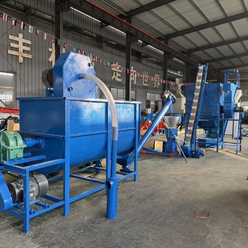 跨境水产鱼饲料生产线 狗粮猫粮设备 猪牛羊饲料粉碎混合颗粒机