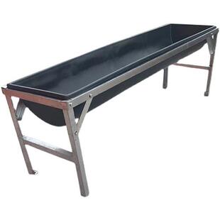 极速大号牛槽食槽带架子塑料羊槽养殖槽水槽饮水槽养Y殖料槽牛羊