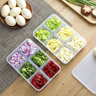 极速保鲜密封小盒冻肉分格盒子食品分装一M周备菜神器放冰箱里的