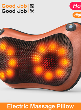 极速Elaectric Neck Massager Pillow Back Waist massage body p