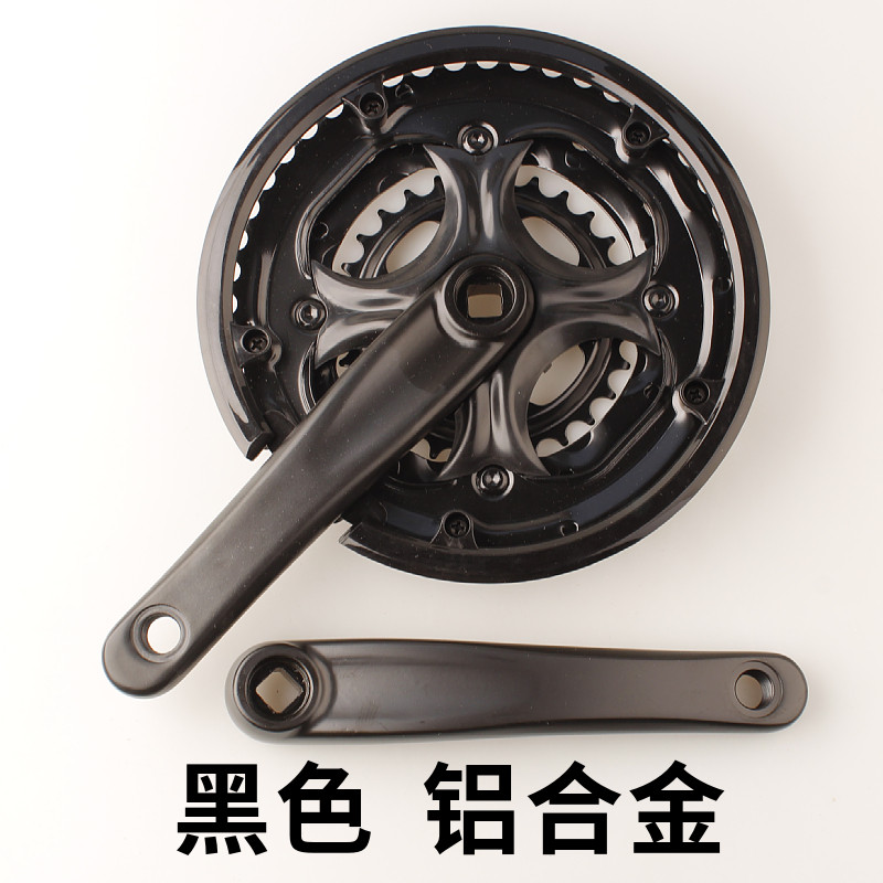 极速新48t山地车38齿牙盘2v1齿盘27速24自行车7公路8铝合金9曲柄