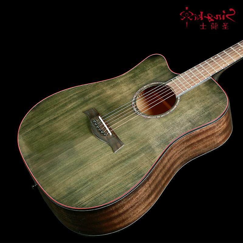 极速日本新款吉他SK618面单w板民谣原声电箱40 41寸初学者包邮新