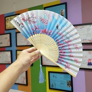 souvenirs Silk Folding fan Dance 极速Chinese gift Japanense