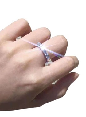 极速Fashcion Simulation Diamond Set Ring Moissanite Ring Wom