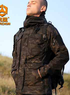 极速昂垦谍影M65战术风衣男春秋户外防水L外套中长款军迷战地机能