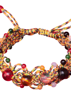 新品2024年太岁化手链龙年五彩珠本命年平M安水晶手绳三合六合生