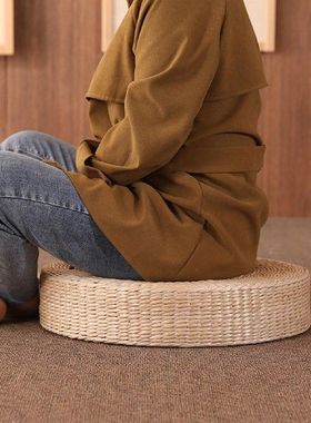 极速Round Shape Stmraw Floor Seat Cushion for Garden Dining