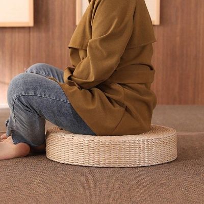 极速Round Shape Stmraw Floor Seat Cushion for Garden Dining